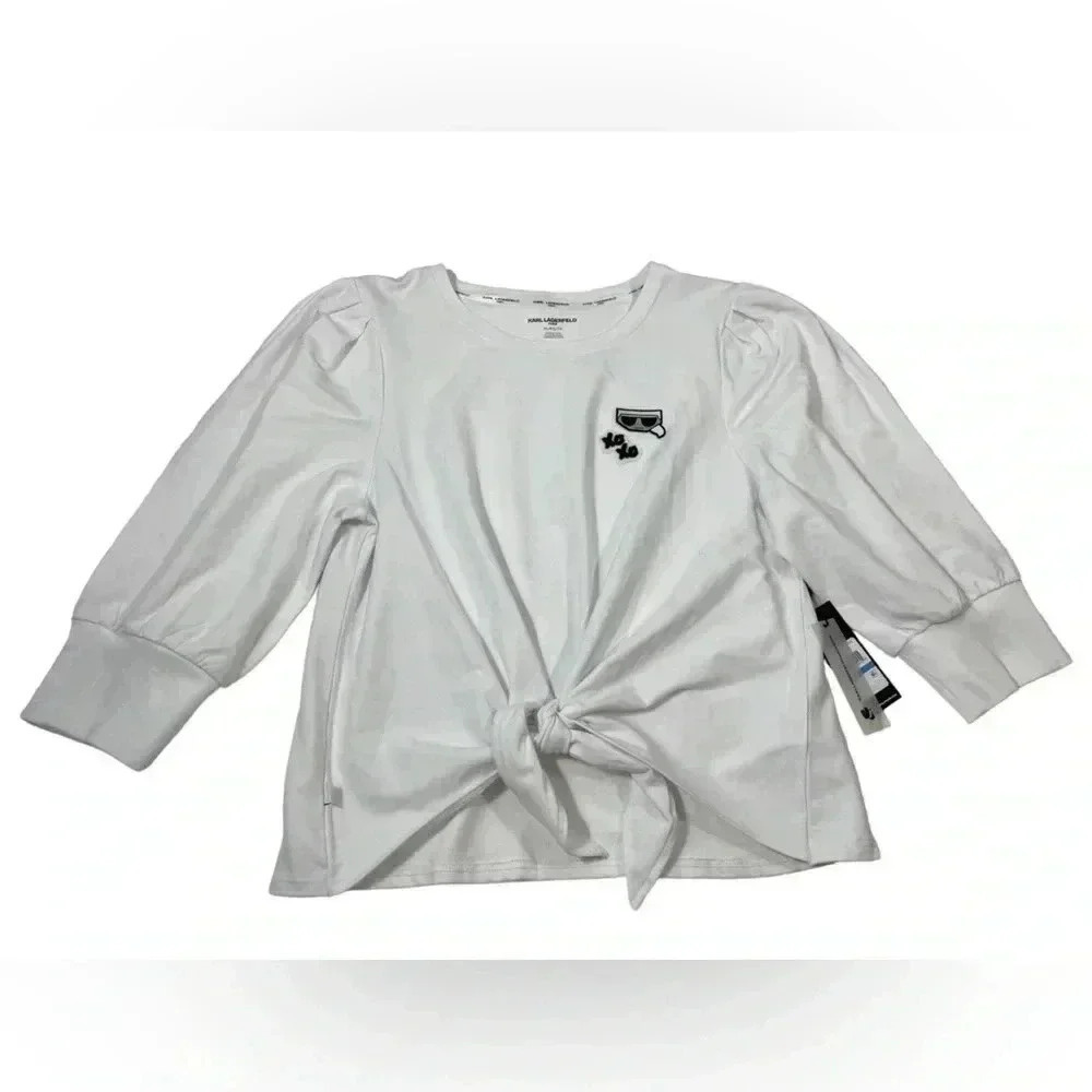 Karl Laferfeld  Iconic White Sweater Size XL